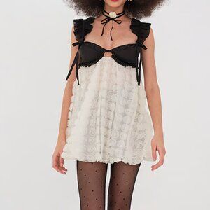 $289 NWT For Love and Lemons Poppy Mini Dress S Small